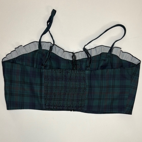 POSTER GIRL Bustier Women’s Plaid Whimsigoth Coquette Festival Concert - Picture 3 of 6